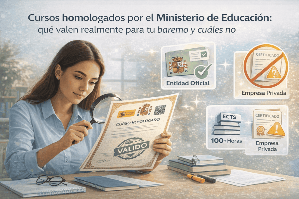 cursos homologados por el ministerio de educación