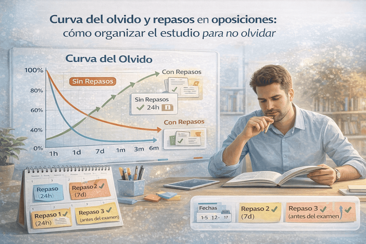 curva del olvido repasos