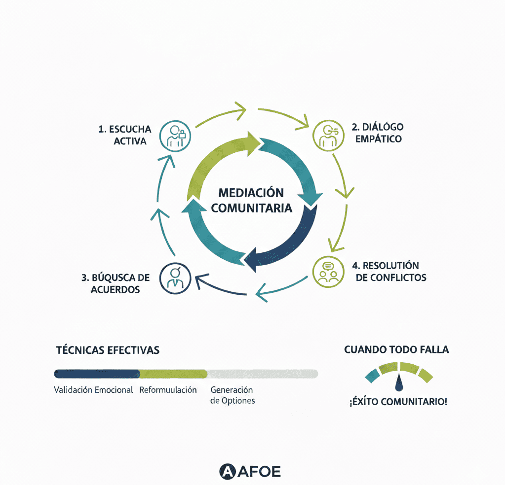 Datos de mediación comunitaria educación